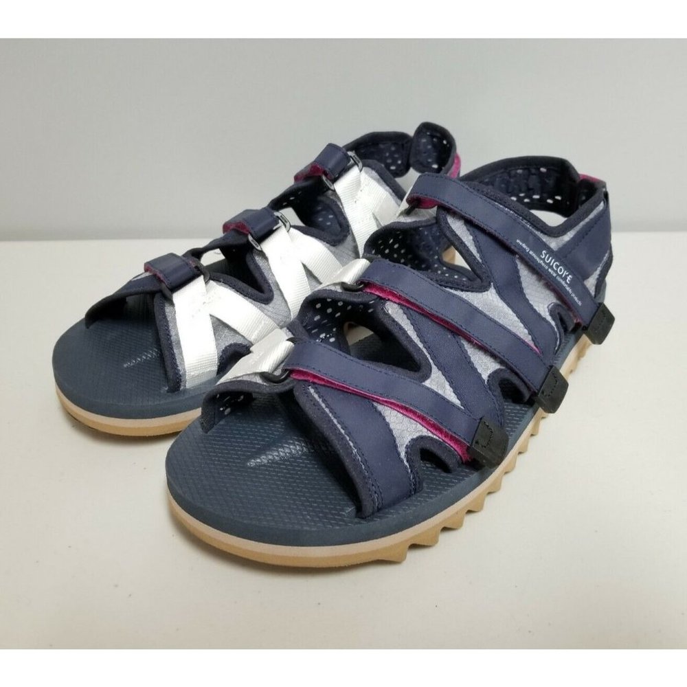 SUICOKE Zip Navy Sandals Mens Size 10 43 EUC